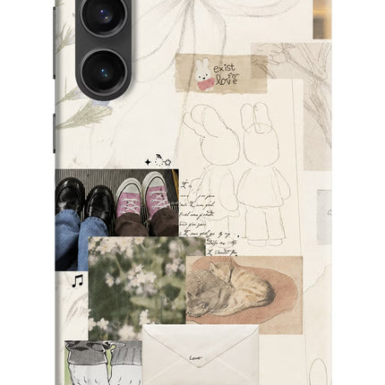 Soft Aesthetic Samsung S23 FE 5G Hard Case Back Cover by Casekaro