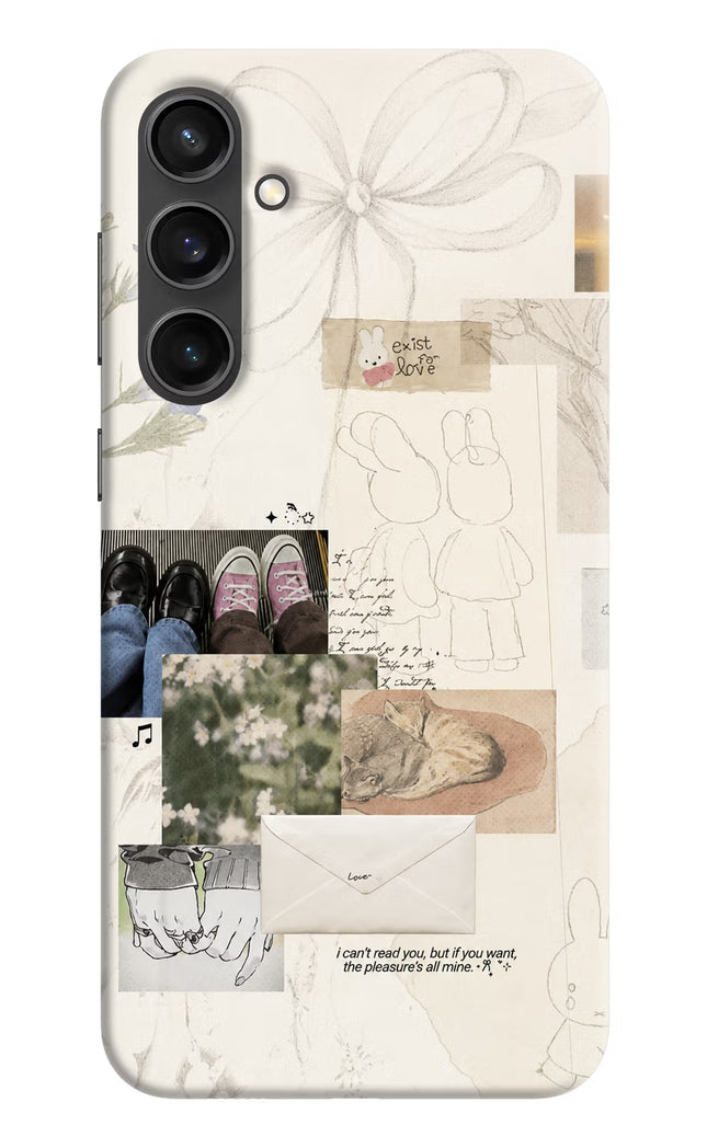Soft Aesthetic Samsung S23 FE 5G Hard Case Back Cover by Casekaro