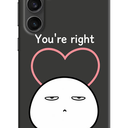 You're Right Samsung S23 FE 5G Hard Case Back Cover by Casekaro