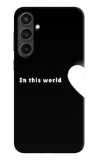 This World Samsung S23 FE 5G Hard Case Back Cover by Casekaro