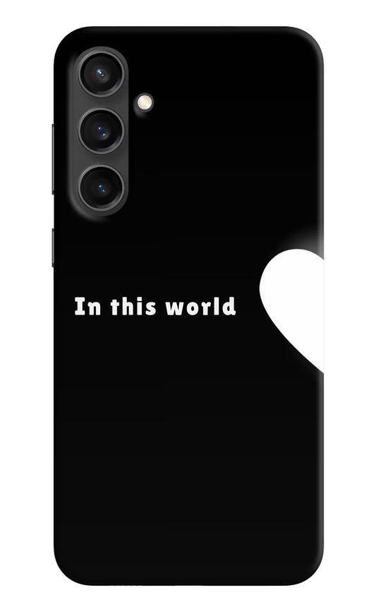 This World Samsung S23 FE 5G Hard Case Back Cover by Casekaro