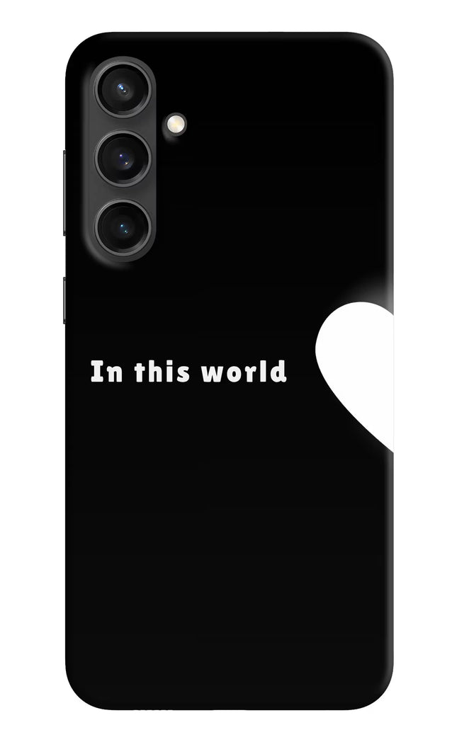 This World Samsung S23 FE 5G Hard Case Back Cover by Casekaro