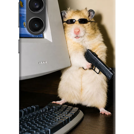 Hacker Hamster Samsung S23 FE 5G Hard Case Back Cover by Casekaro