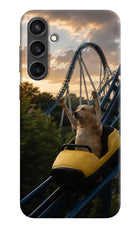 Rollercoaster Dog Samsung S23 FE 5G Hard Case Back Cover by Casekaro