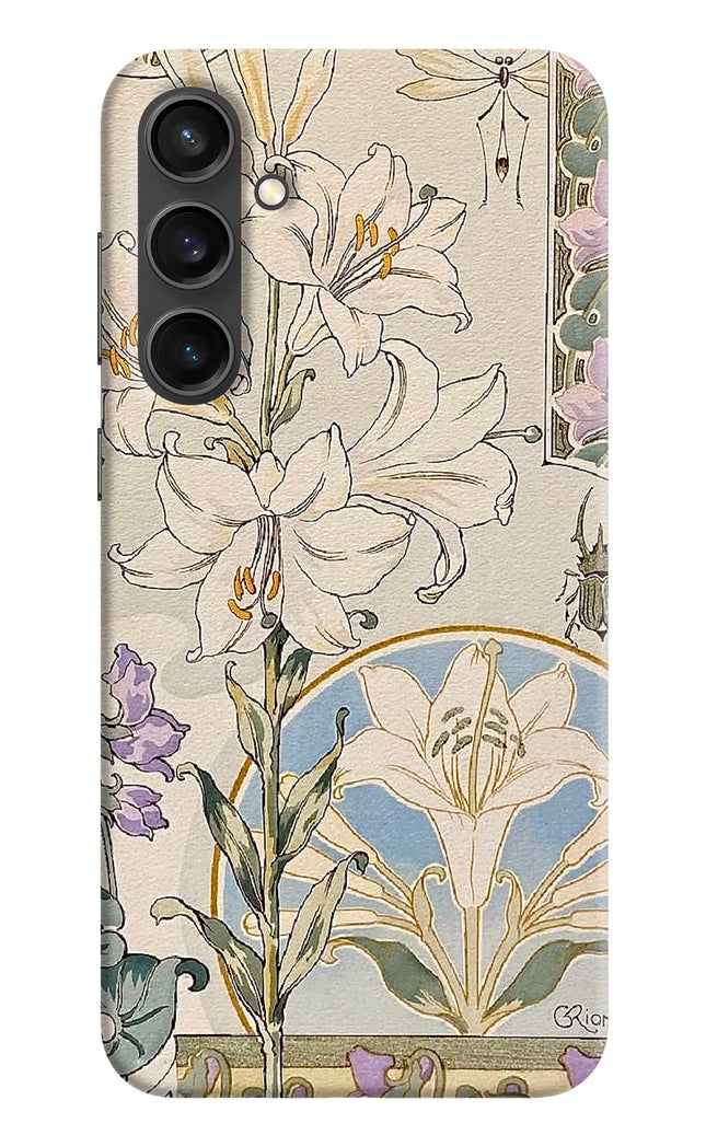 White Lily Samsung S23 FE 5G Hard Case Back Cover by Casekaro