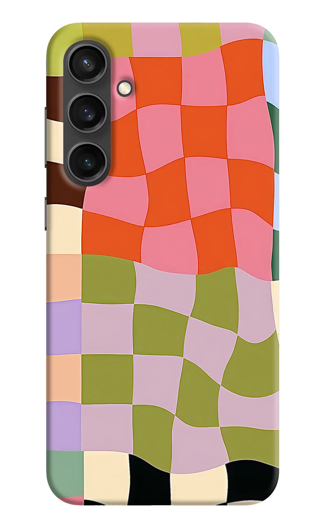 Wavy Grid Samsung S23 FE 5G Hard Case Back Cover by Casekaro