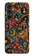 Folk Print Samsung S23 FE 5G Hard Case Back Cover by Casekaro