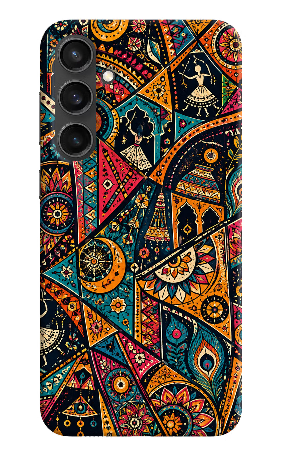 Folk Print Samsung S23 FE 5G Back Cover, Hard case