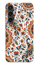 White Mayura Samsung S23 FE 5G Hard Case Back Cover by Casekaro