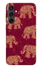Maroon Elephant Samsung S23 FE 5G Hard Case Back Cover by Casekaro