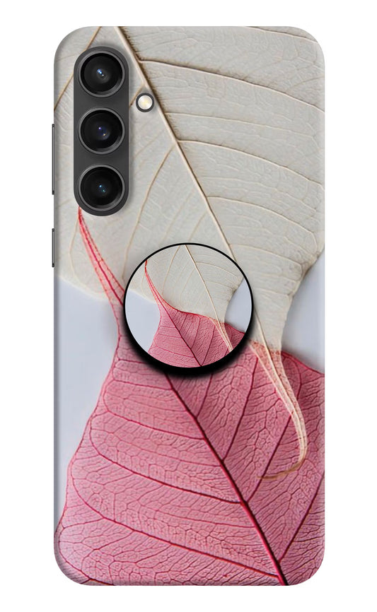 White Pink Leaf Samsung S23 FE 5G Pop Case by Casekaro