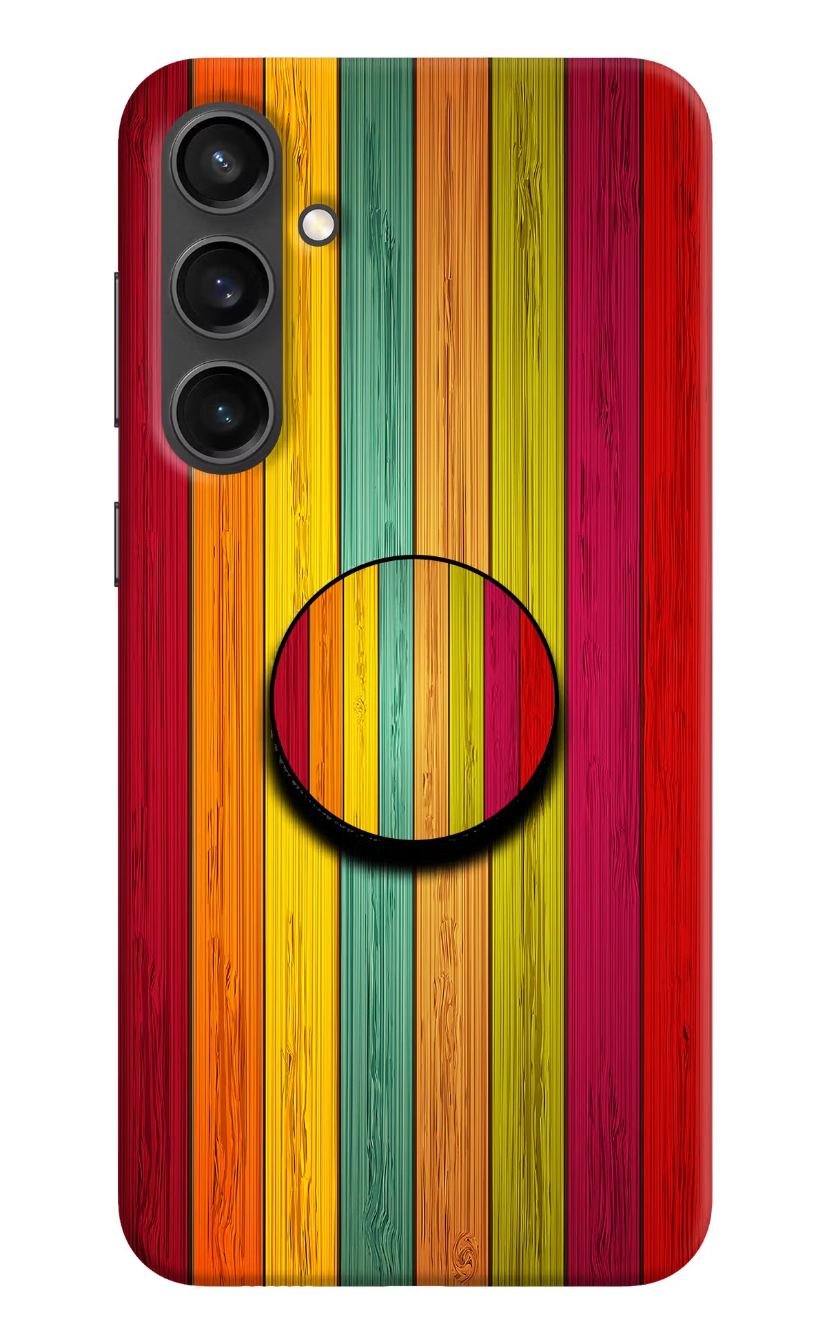 Multicolor Wooden Samsung S23 FE 5G Pop Case by Casekaro