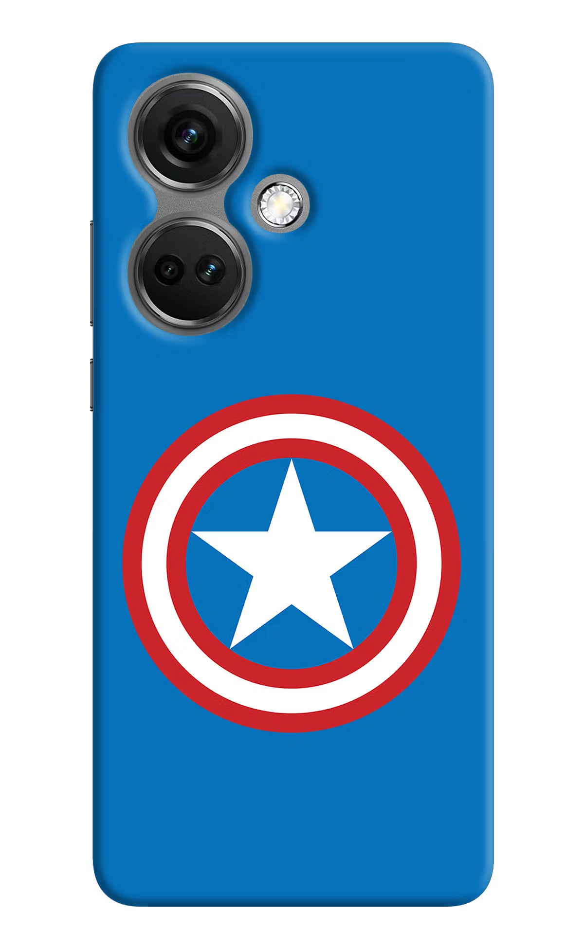 Captain America Logo OnePlus Nord CE 3 5G Hard Case Back Cover by Casekaro