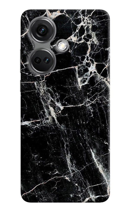 Black Marble Texture OnePlus Nord CE 3 5G Hard Case Back Cover by Casekaro