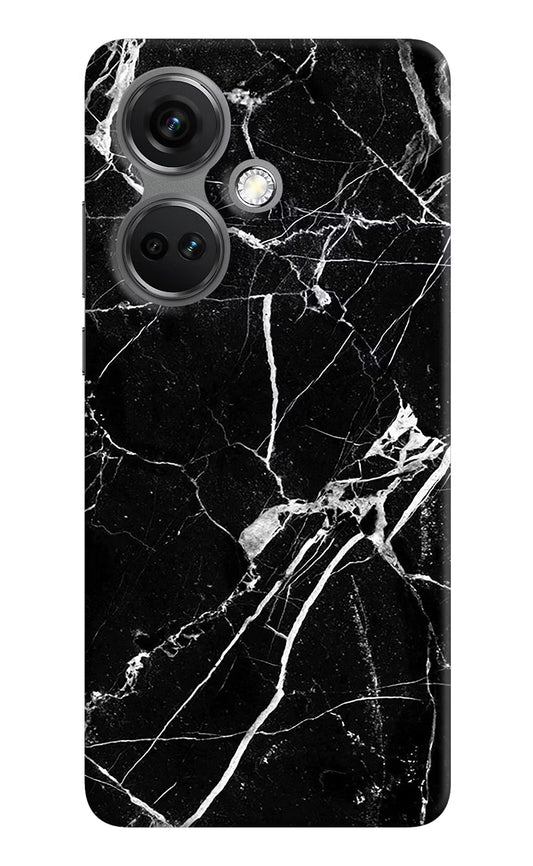 Black Marble Pattern OnePlus Nord CE 3 5G Hard Case Back Cover by Casekaro