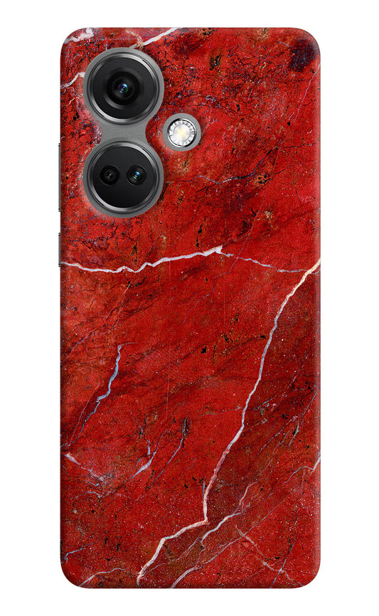 Red Marble Design OnePlus Nord CE 3 5G Hard Case Back Cover by Casekaro