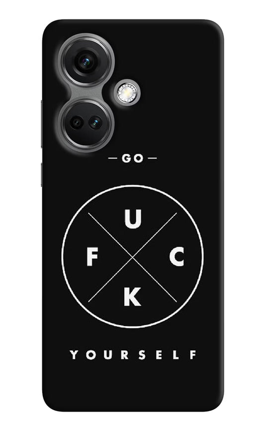 Go Fuck Yourself OnePlus Nord CE 3 5G Hard Case Back Cover by Casekaro