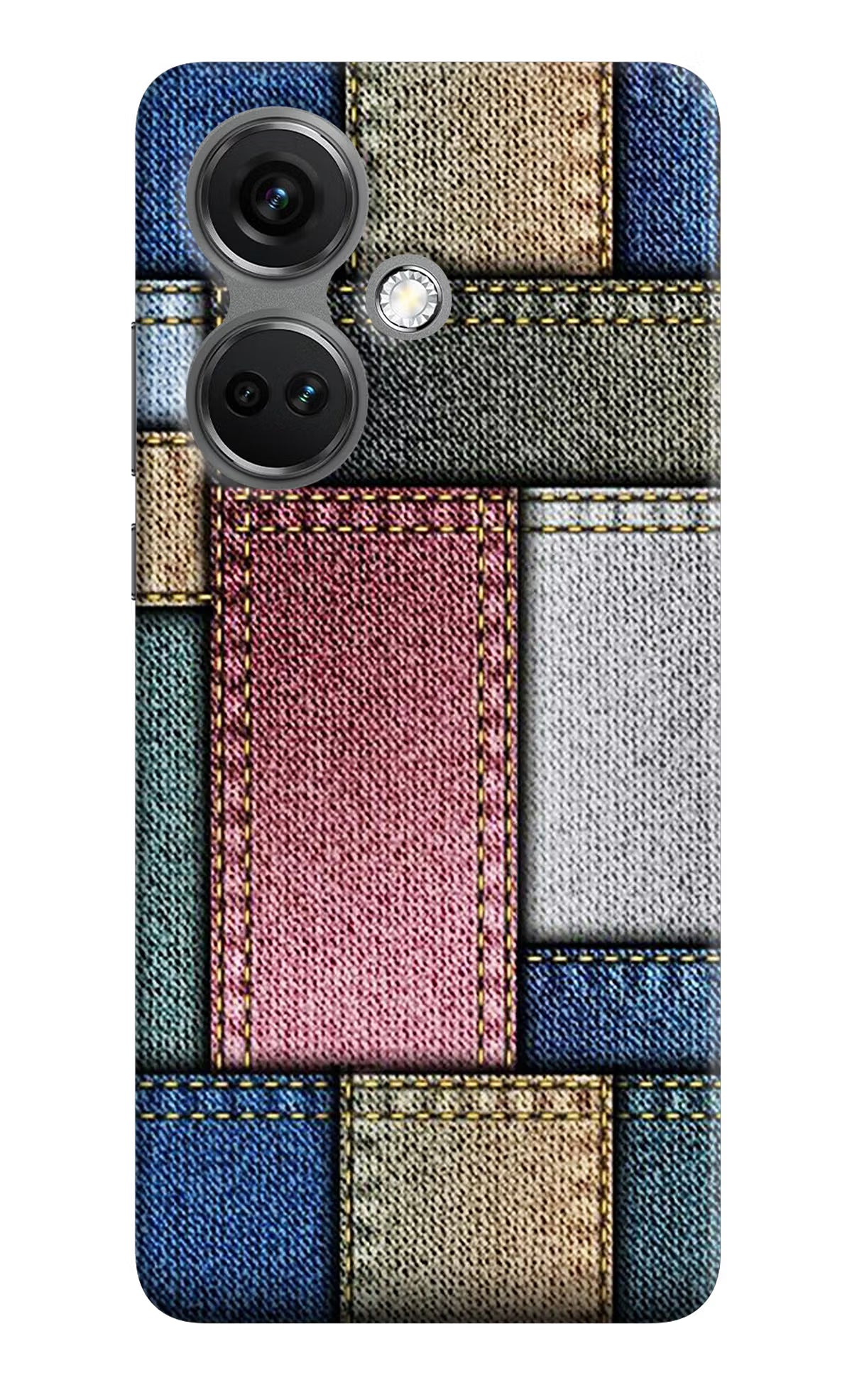 Multicolor Jeans OnePlus Nord CE 3 5G Hard Case Back Cover by Casekaro