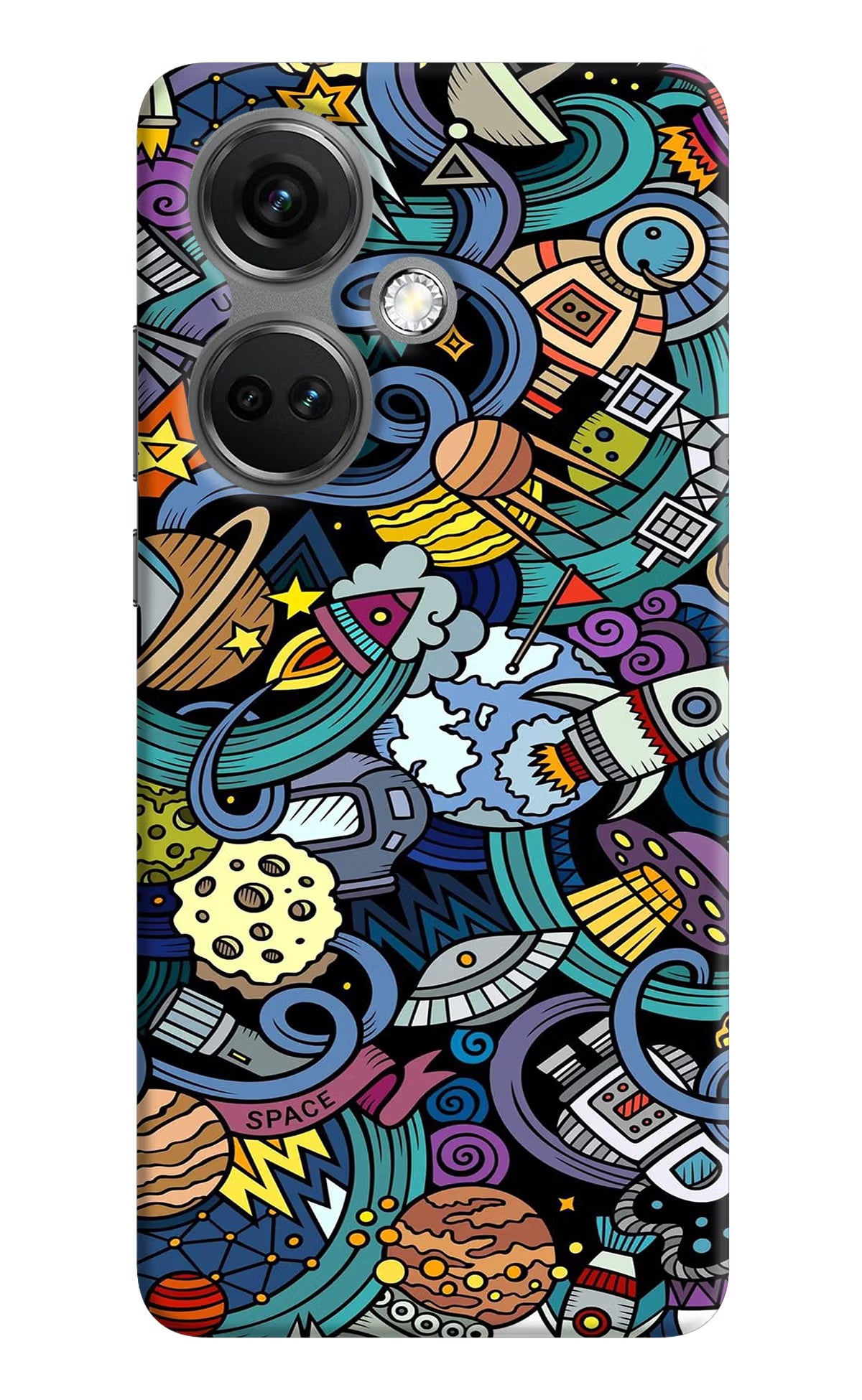 Space Abstract OnePlus Nord CE 3 5G Hard Case Back Cover by Casekaro