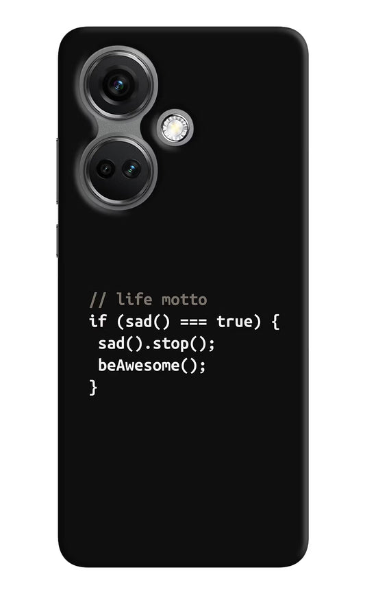 Life Motto Code OnePlus Nord CE 3 5G Hard Case Back Cover by Casekaro