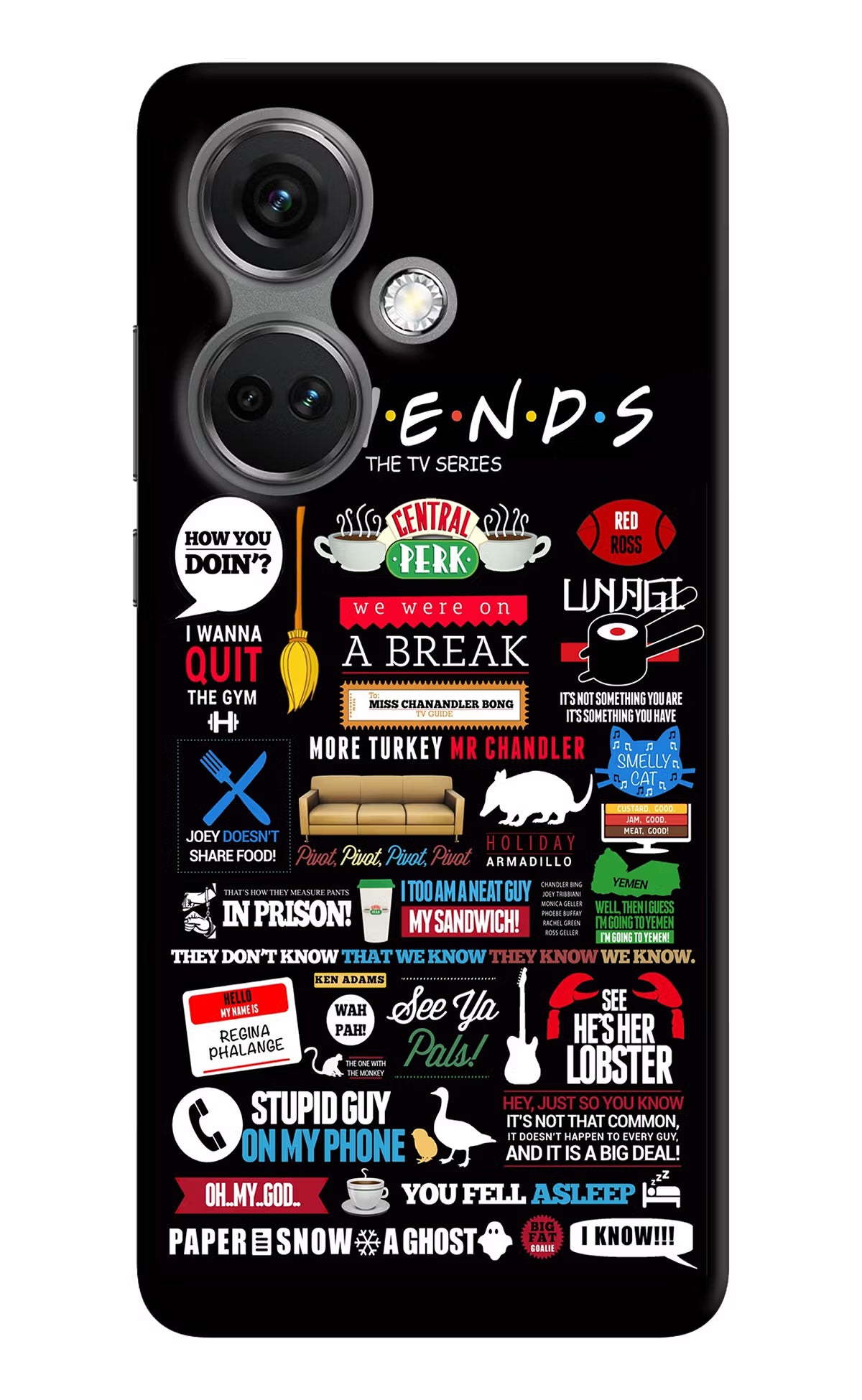 FRIENDS OnePlus Nord CE 3 5G Hard Case Back Cover by Casekaro