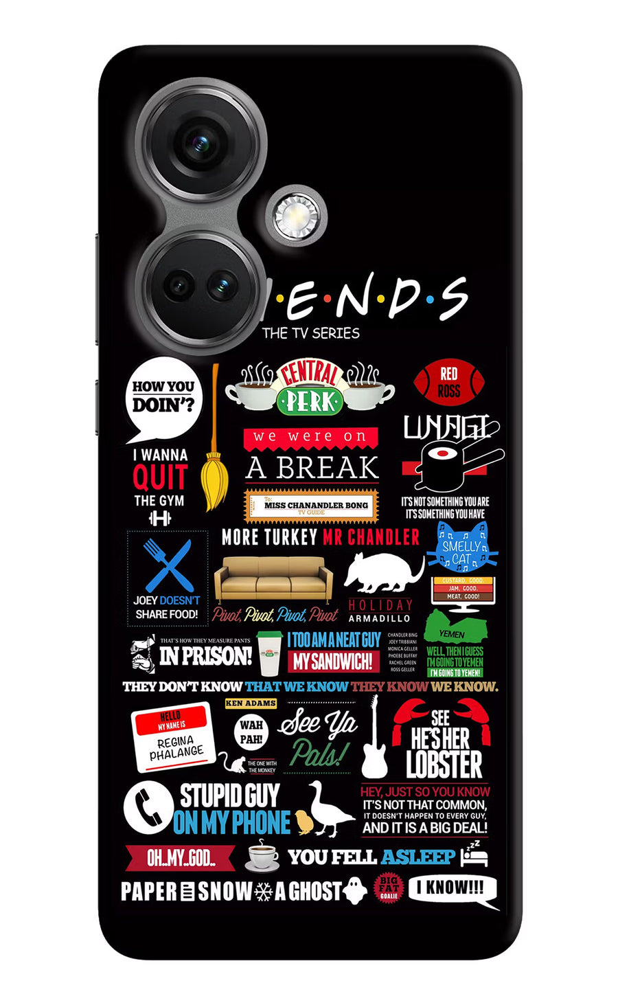 FRIENDS OnePlus Nord CE 3 5G Back Cover, Hard case