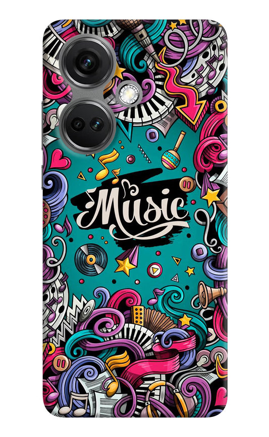Music Graffiti OnePlus Nord CE 3 5G Hard Case Back Cover by Casekaro