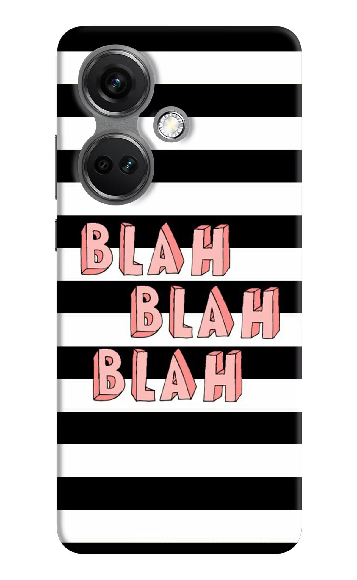 Blah Blah Blah OnePlus Nord CE 3 5G Hard Case Back Cover by Casekaro