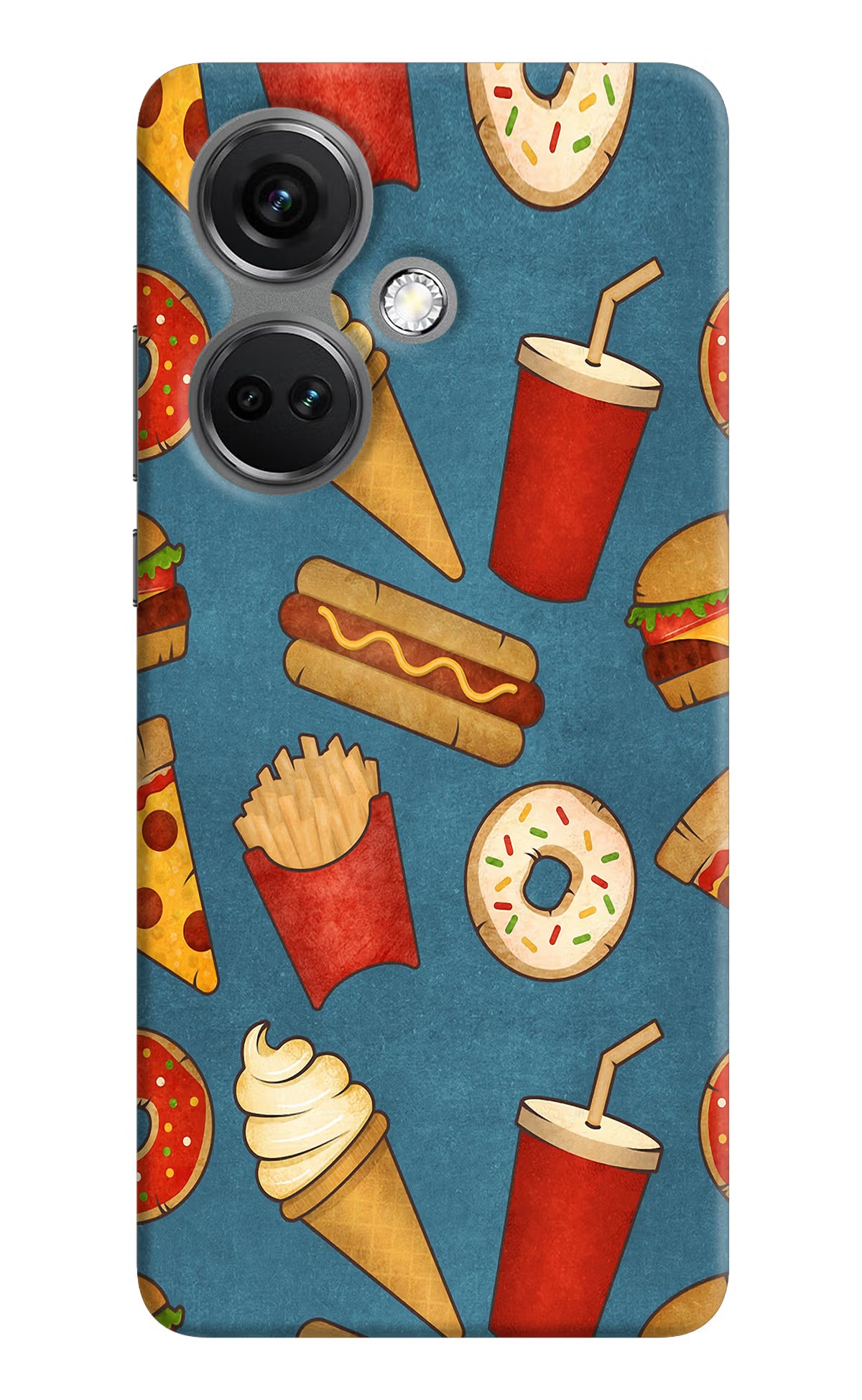 Foodie OnePlus Nord CE 3 5G Hard Case Back Cover by Casekaro