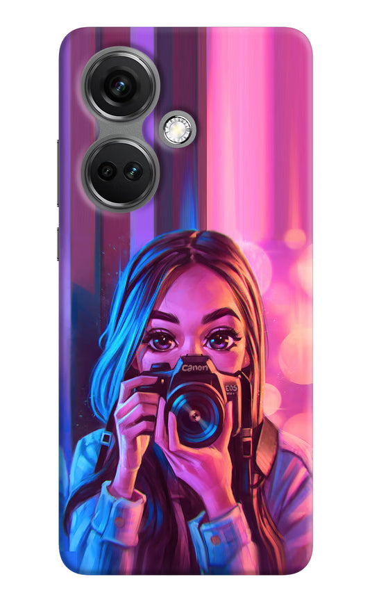Girl Photographer OnePlus Nord CE 3 5G Hard Case Back Cover by Casekaro