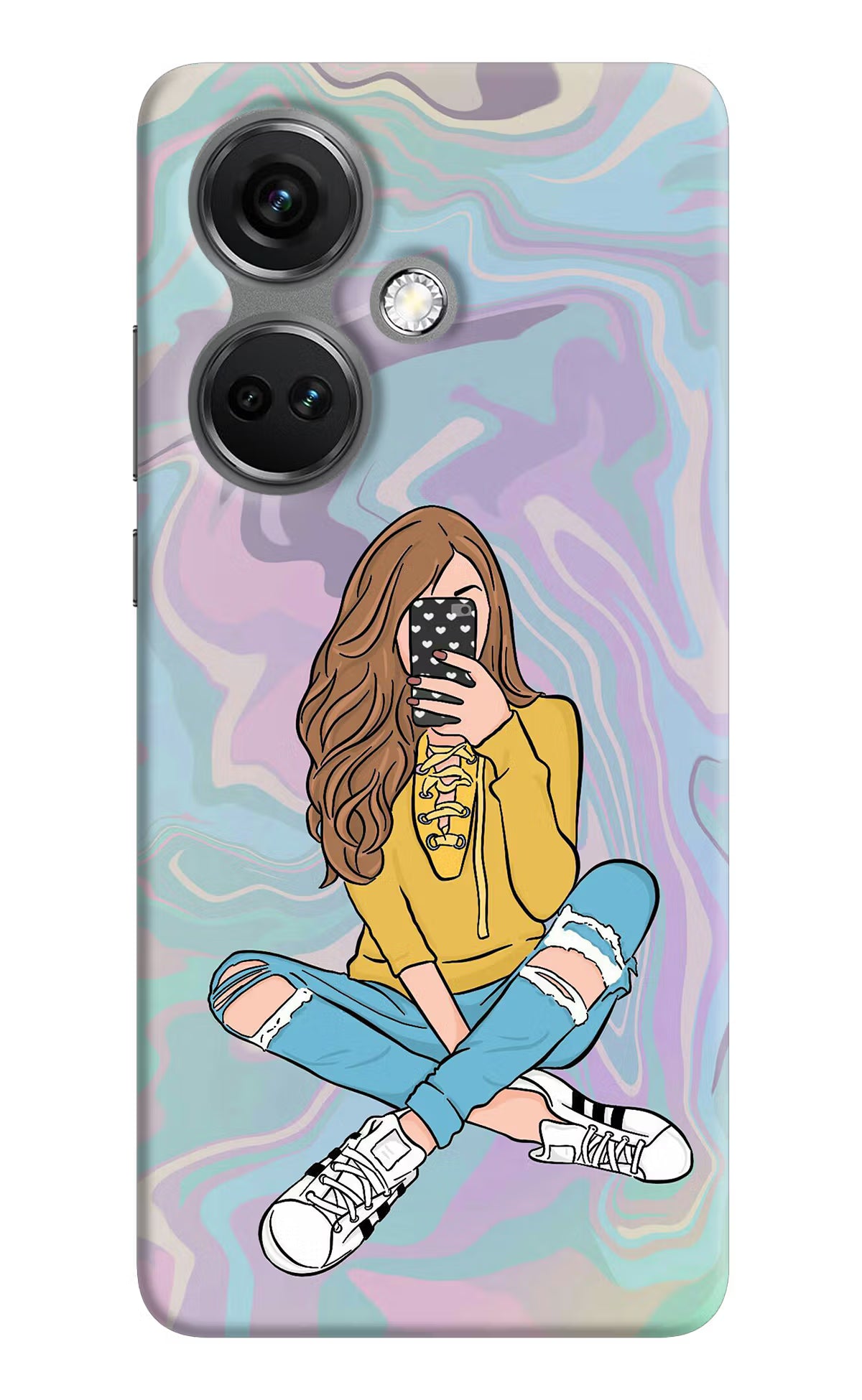 Selfie Girl OnePlus Nord CE 3 5G Hard Case Back Cover by Casekaro