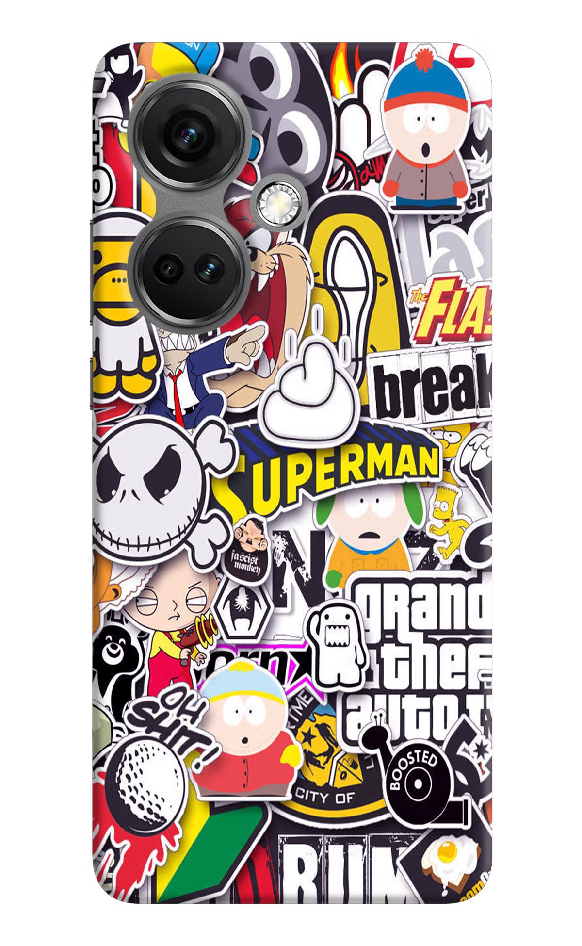 Sticker Bomb OnePlus Nord CE 3 5G Hard Case Back Cover by Casekaro