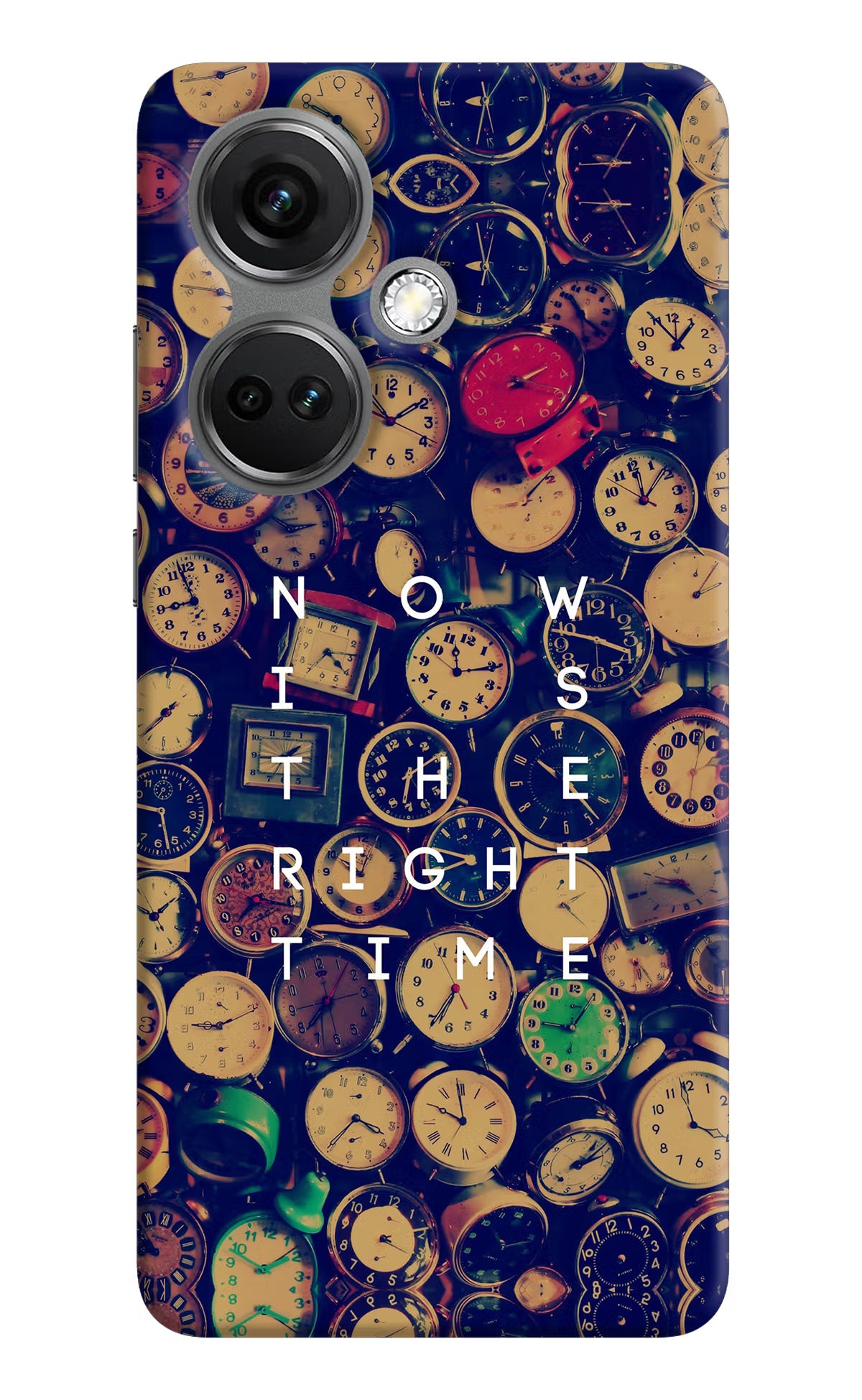 Now is the Right Time Quote OnePlus Nord CE 3 5G Hard Case Back Cover by Casekaro