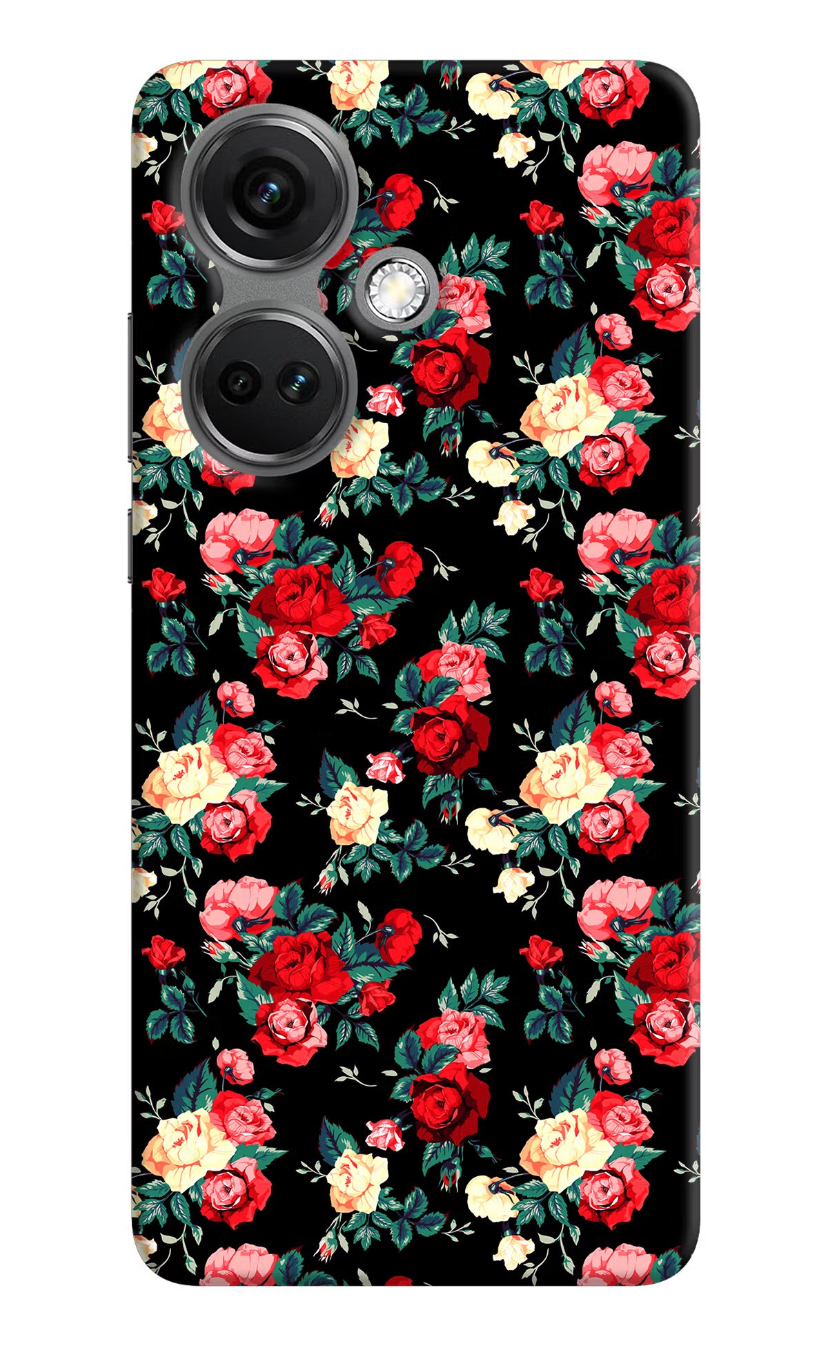 Rose Pattern OnePlus Nord CE 3 5G Hard Case Back Cover by Casekaro