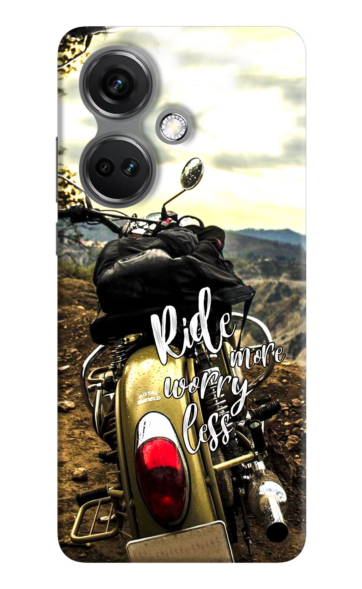 Ride More Worry Less OnePlus Nord CE 3 5G Hard Case Back Cover by Casekaro