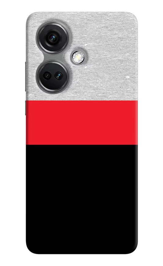 Tri Color Pattern OnePlus Nord CE 3 5G Hard Case Back Cover by Casekaro