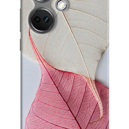 White Pink Leaf OnePlus Nord CE 3 5G Hard Case Back Cover by Casekaro