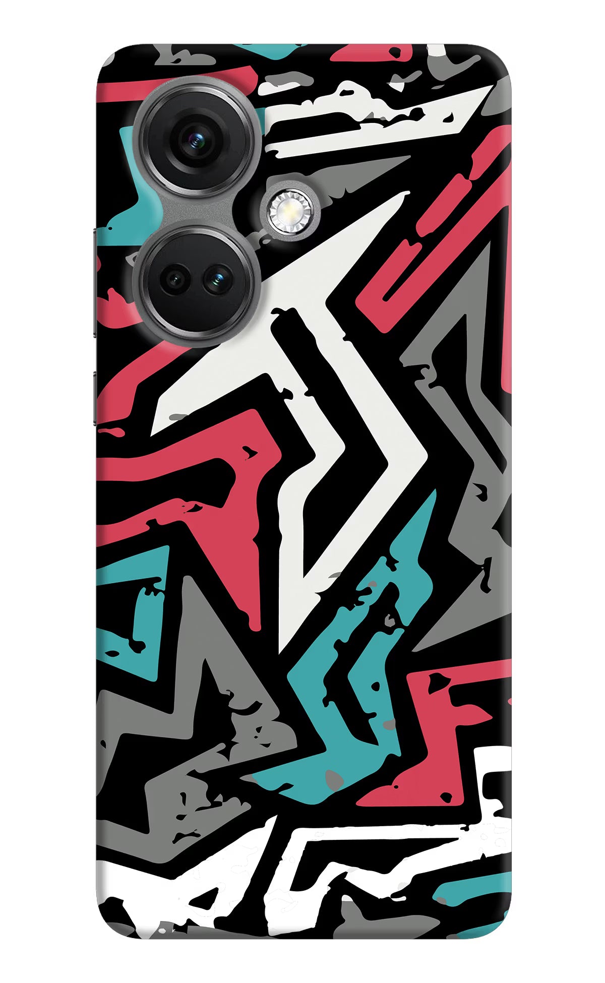 Geometric Graffiti OnePlus Nord CE 3 5G Hard Case Back Cover by Casekaro