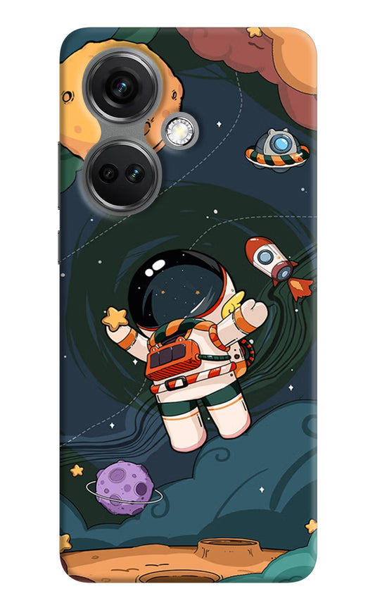 Cartoon Astronaut OnePlus Nord CE 3 5G Hard Case Back Cover by Casekaro