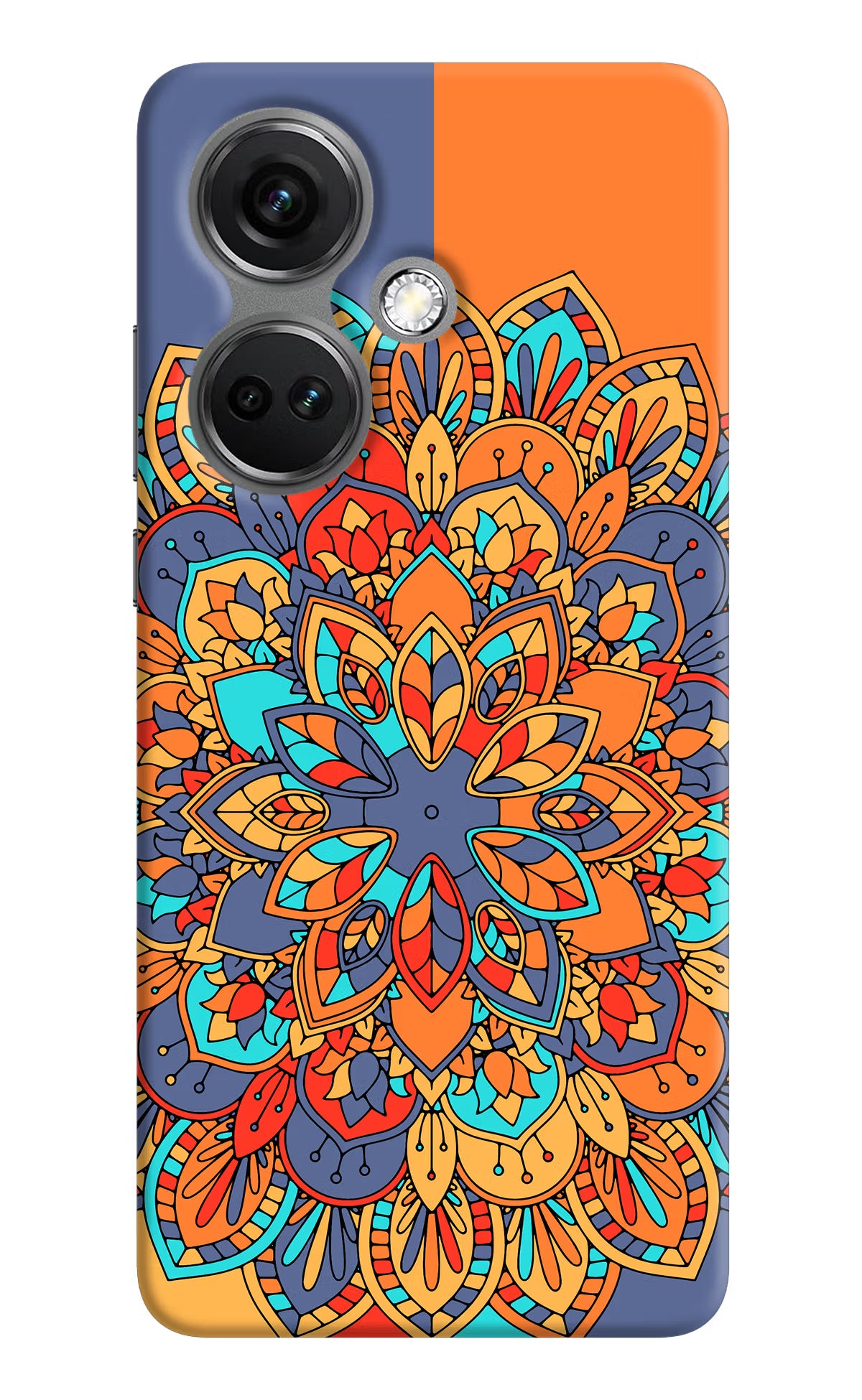 Color Mandala OnePlus Nord CE 3 5G Hard Case Back Cover by Casekaro