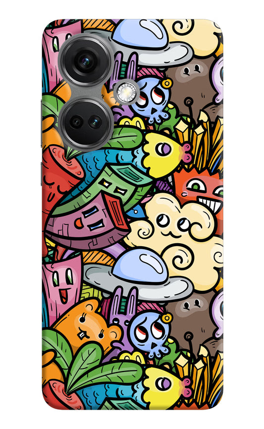 Veggie Doodle OnePlus Nord CE 3 5G Hard Case Back Cover by Casekaro