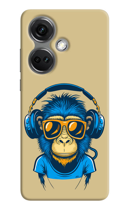 Monkey Headphone OnePlus Nord CE 3 5G Hard Case Back Cover by Casekaro