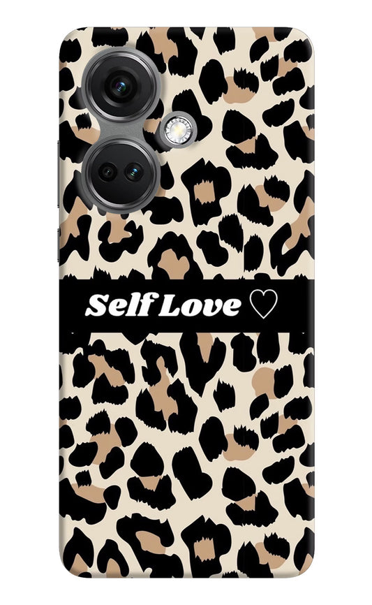 Leopard Print Self Love OnePlus Nord CE 3 5G Hard Case Back Cover by Casekaro