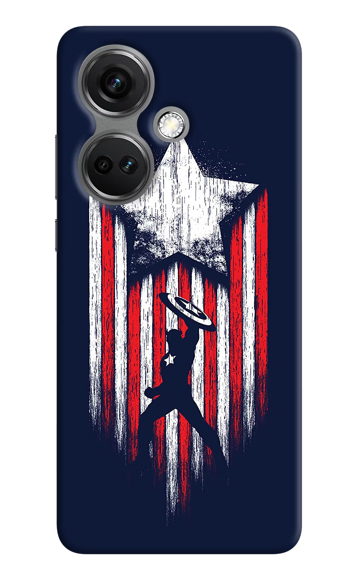 Captain America Marvel Art OnePlus Nord CE 3 5G Hard Case Back Cover by Casekaro