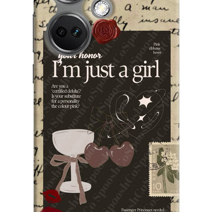 I am just a girl OnePlus Nord CE 3 5G Hard Case Back Cover by Casekaro