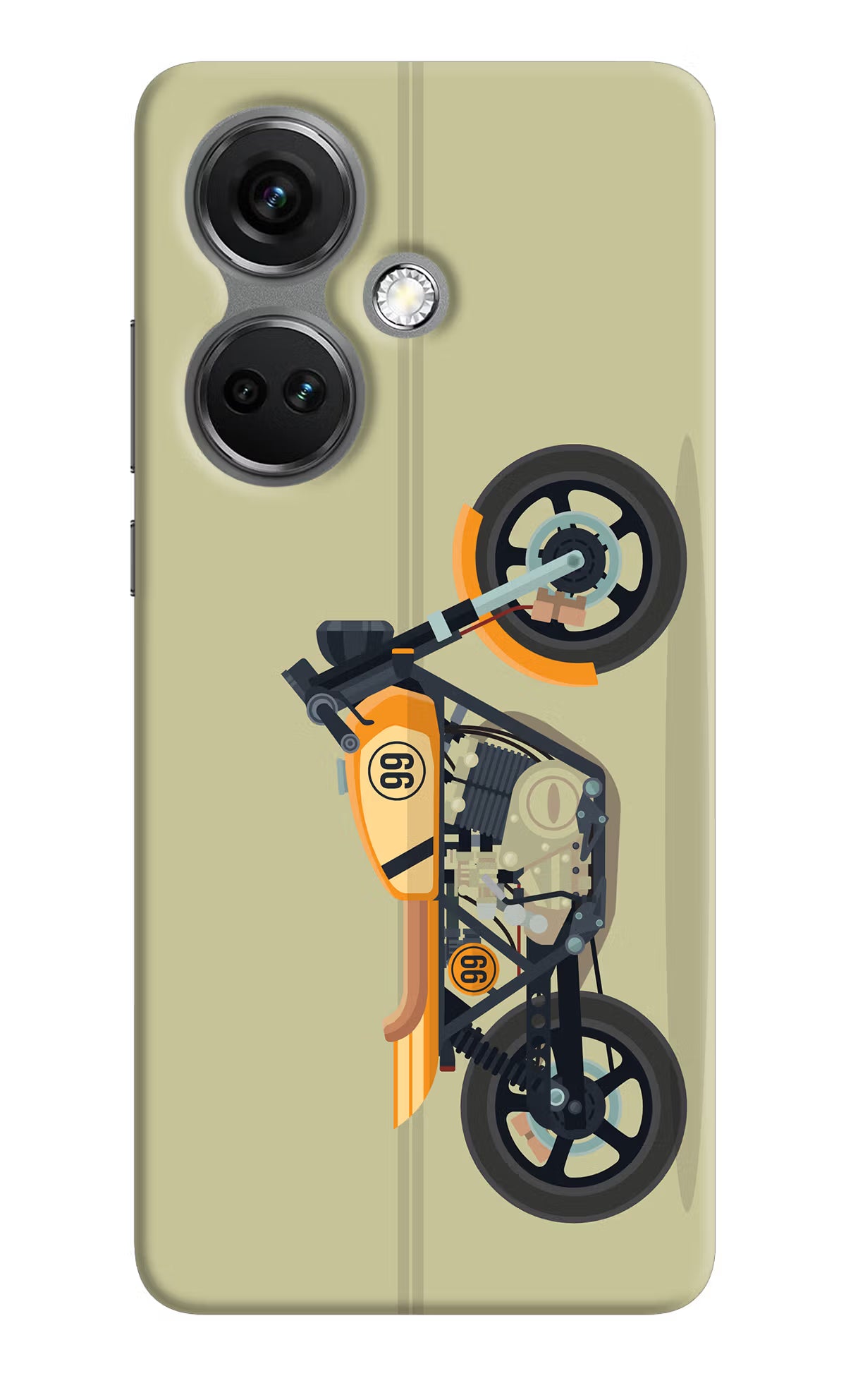 Vertical Speedster OnePlus Nord CE 3 5G Hard Case Back Cover by Casekaro