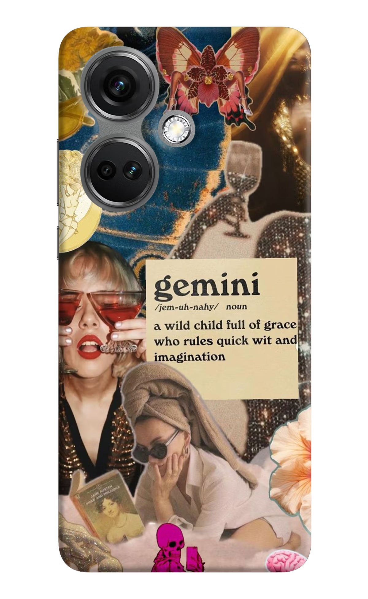 Gemini Zodiac OnePlus Nord CE 3 5G Hard Case Back Cover by Casekaro