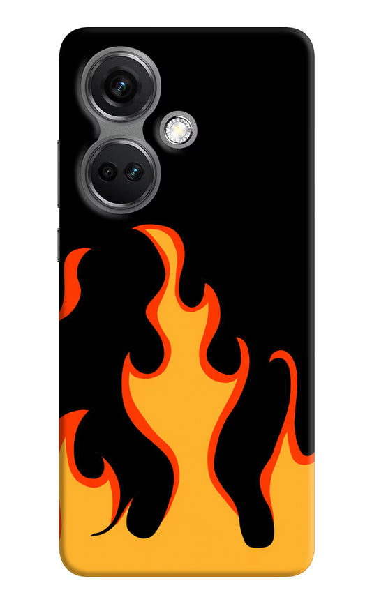 Fired Up – Black OnePlus Nord CE 3 5G Hard Case Back Cover by Casekaro