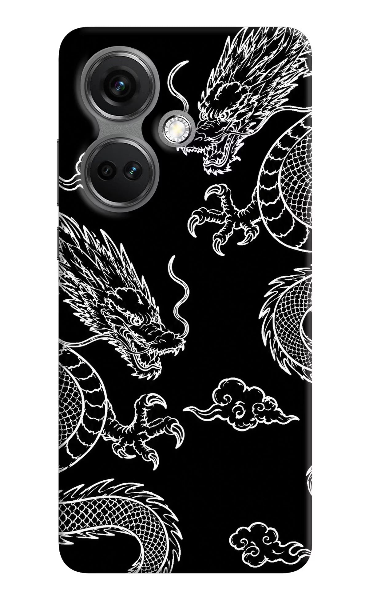 Twin Dragons OnePlus Nord CE 3 5G Hard Case Back Cover by Casekaro