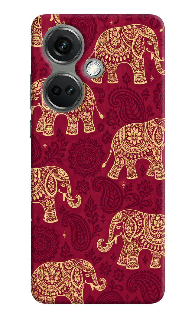 Maroon Elephant OnePlus Nord CE 3 5G Hard Case Back Cover by Casekaro